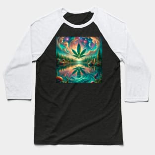 Enchanted Forest Cannabis Universe Baseball T-Shirt